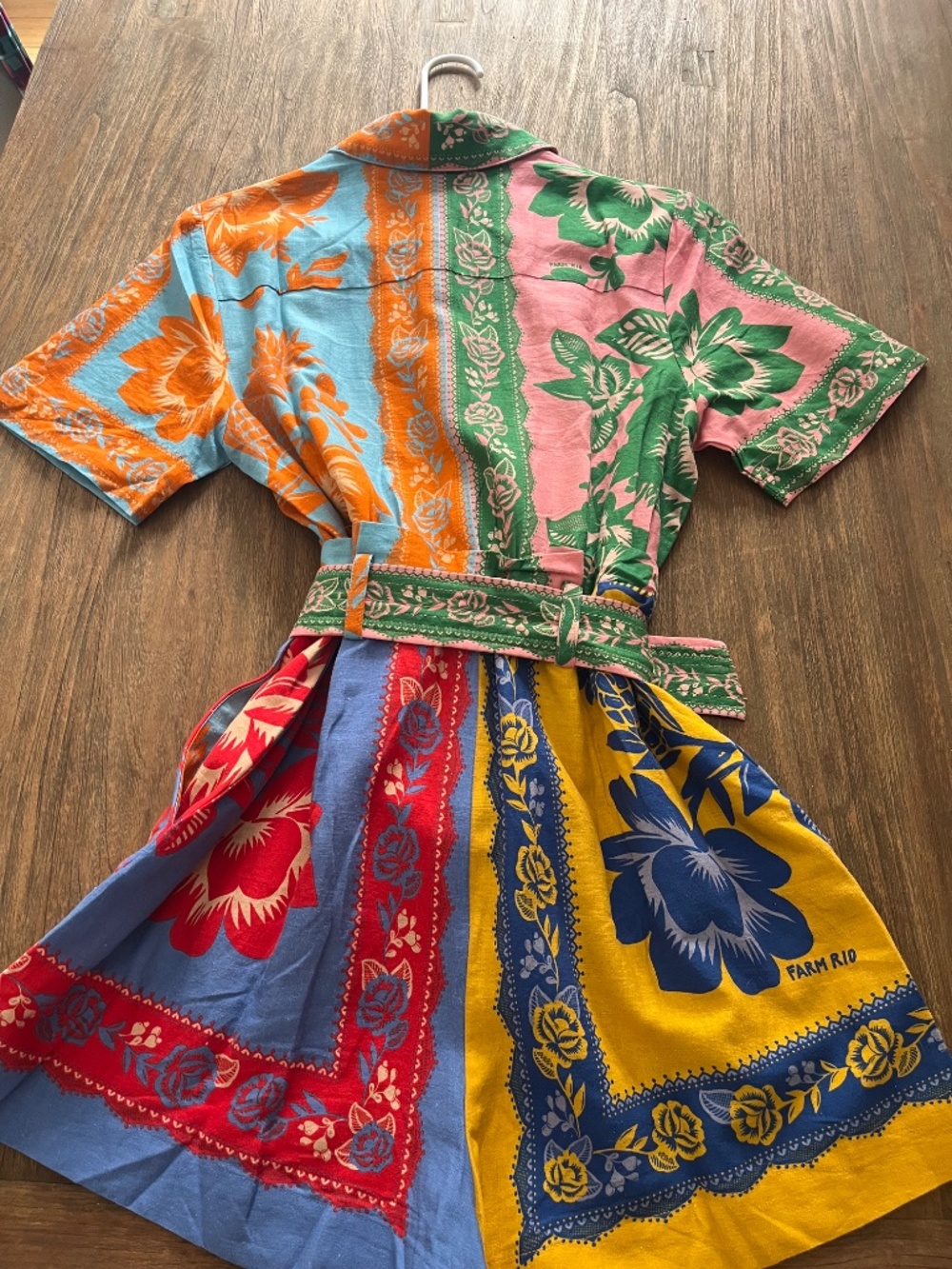 🌺 FARM Rio Tropical Patchwork Print Romper | Size Small 🌺 - Picture 5 of 5